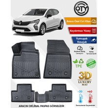 Oty Renault  Clio 5 2019+ 3D Havuzlu Paspas