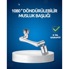 Sylar Dönen Musluk Başlığı 1080 Derece Ayarlanabilir Filtreli Sprey Uç