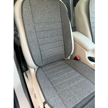 Mısırlı Grup Terletmez Keten Oto Koltuk Minderi Seti Keten Koltuk Kılıfı (Ön&arka Set) Tam Set