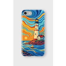 Karsu Design iPhone Se Uyumlu Baskılı Şeffaf Telefon Kılıfı | Koleksiyon: Minimalist Style 5