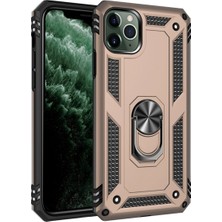 Hsc Bilişim Iphone 11 Kılıf Sofya Yüzüklü Silikon Kapak - Gold