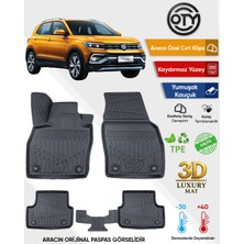 Oty Volkswagen T+Cross 2019+ 3D Havuzlu Paspas