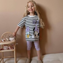 Butik Kız Çocuk %100 Pamuklu Taylı Alt - Üst 2'li Takım