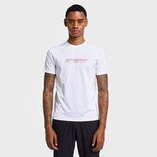 LESCON26B-1013 Koşu Kısa Kol Beyaz Erkek T-Shirt 26BAEK001013