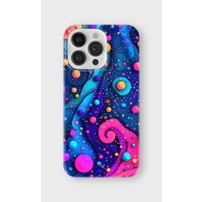 Karsu Design iPhone 15 Pro Max Uyumlu Baskılı Şeffaf Telefon Kılıfı | Koleksiyon: Abstract Color Splash