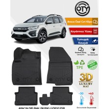 Oty Dacia Jogger 2022+ 3D Havuzlu Paspas