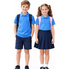 Baglan Erkek Kız Çocuk Polo Yaka Kısa Kollu Tişört BGL-ST05505