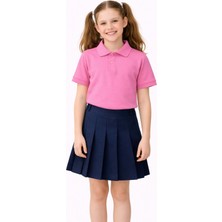 Baglan Erkek Kız Çocuk Polo Yaka Kısa Kollu Tişört BGL-ST05505