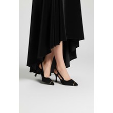 Pisagor Papuçcity Sprs 03402 Arkası Açık Topuklu Stiletto Abiye Ayakkabı
