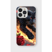 Karsu Design iPhone 14 Pro Uyumlu Baskılı Şeffaf Telefon Kılıfı | Koleksiyon: Minimal Black Panther
