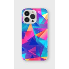 Karsu Design iPhone 14 Pro Uyumlu Baskılı Şeffaf Telefon Kılıfı | Koleksiyon: Minimal Geometric Patterns