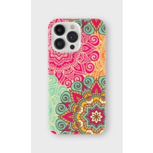 Karsu Design iPhone 16 Pro Uyumlu Baskılı Şeffaf Telefon Kılıfı | Koleksiyon: Mandala Art
