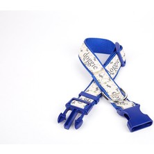 Bigelal Desenli Süslü Dokuma Köpek Boyun Tasması 1,5 x 25-40 cm Mi