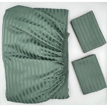 Pınarhome collection Saten Lastikli Çarşaf + Kapaklı Yastık Kılıfı (Yüksek Köşe Derinliği ) ***son Trend***