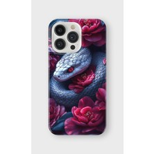 Karsu Design iPhone 14 Pro Max Uyumlu Baskılı Şeffaf Telefon Kılıfı | Koleksiyon: Aesthetic Snake