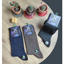 Heren Bambu 3'lü Asorti Hışır Kağıtlı Erkek Royal Soket , Burun Dikişsiz, Yıkamalı