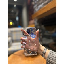 ZLTECH iPhone 16 Pro Uyumlu Kalp Desenli Darbeye Karşı Dayanıklı Kılıf PLASTIC COVER
