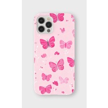 Karsu Design iPhone 12 Pro Max Uyumlu Baskılı Şeffaf Telefon Kılıfı | Koleksiyon: Pink Aesthetic