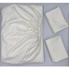Pınarhome collection Saten Lastikli Çarşaf + Kapaklı Yastık Kılıfı (Yüksek Köşe Derinliği ) ***son Trend***
