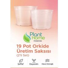 Hüskon Ticaret 19 Pot Orkide Üretim Saksısı - Köklü Tropikal Bitkiler Için Özel Üretim Saksısı