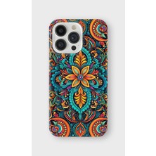 Karsu Design iPhone 14 Pro Max Uyumlu Baskılı Şeffaf Telefon Kılıfı | Koleksiyon: Mandala Art