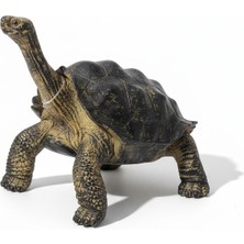 Tufy Toys Uzun Boyunlu Kara Kaplumbağası-Doğa Temalı Hayvan Figür Oyuncak