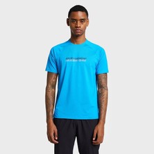 LESCON26B-1013 Koşu Kısa Kol Mavi Erkek T-Shirt 26BAEK001013