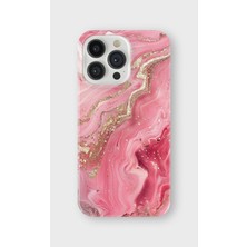 Karsu Design iPhone 13 Pro Max Uyumlu Baskılı Şeffaf Telefon Kılıfı | Koleksiyon: Marble And Gold Luxury