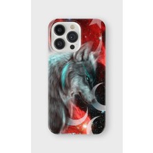 Karsu Design iPhone 15 Pro Max Uyumlu Baskılı Şeffaf Telefon Kılıfı | Koleksiyon: Grey Wolf Turkish Symbol
