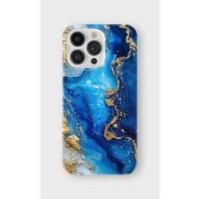 Karsu Design iPhone 15 Pro Uyumlu Baskılı Şeffaf Telefon Kılıfı | Koleksiyon: Marble And Gold Luxury