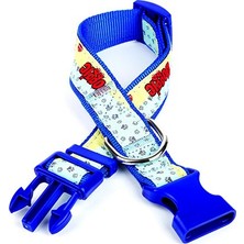 Bigelal Desenli Süslü Dokuma Köpek Boyun Tasması 1,5 x 25-40 cm Mi
