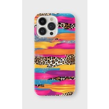 Karsu Design iPhone 16 Pro Max Uyumlu Baskılı Şeffaf Telefon Kılıfı | Koleksiyon: Abstract Color Splash