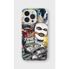Karsu Design iPhone 16 Pro Max Uyumlu Baskılı Şeffaf Telefon Kılıfı | Koleksiyon: Drip Art