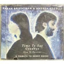Plak İstasyonu (Plak Değildir CD Dir) CD Sarah Brgihtman Anrea Bocelli Time To Say Goodbye Maxi Single CD