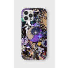 Karsu Design iPhone 12 Pro Max Uyumlu Baskılı Şeffaf Telefon Kılıfı | Koleksiyon: Mystical Symbols