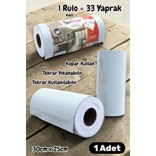 Technow 33 Yaprak Kopar Kullan Rulo Hassas Temizlik Bezi Mavi 25X30CM 1 Rulo Adet