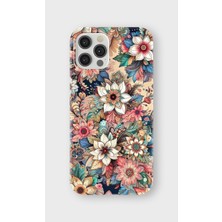 Karsu Design iPhone 12 Pro Uyumlu Baskılı Şeffaf Telefon Kılıfı | Koleksiyon: Boho Floral