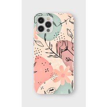 Karsu Design iPhone 12 Pro Max Uyumlu Baskılı Şeffaf Telefon Kılıfı | Koleksiyon: Minimal Floral Line Art