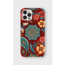 Karsu Design iPhone 12 Pro Max Uyumlu Baskılı Şeffaf Telefon Kılıfı | Koleksiyon: Mandala Art