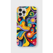 Karsu Design iPhone 12 Pro Max Uyumlu Baskılı Şeffaf Telefon Kılıfı | Koleksiyon: Psychedelic Art