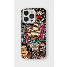 Karsu Design iPhone 14 Pro Max Uyumlu Baskılı Şeffaf Telefon Kılıfı | Koleksiyon: Drip Art