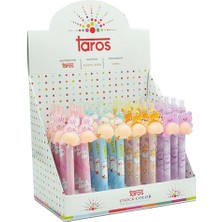Taros Unick Color Versatil Kalem (Mekanik Kurşun Kalem) Cute Pink Klipsli 6769 (36 Lı Paket)