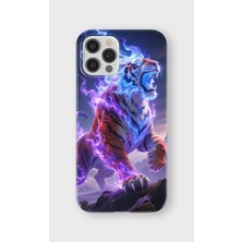 Karsu Design iPhone 12 Pro Max Uyumlu Baskılı Şeffaf Telefon Kılıfı | Koleksiyon: Tiger Energy