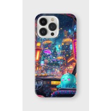 Karsu Design iPhone 15 Pro Uyumlu Baskılı Şeffaf Telefon Kılıfı | Koleksiyon: Cyberpunk Theme