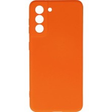 Hsc Bilişim Galaxy S21 Kılıf Nano Içi Kadife Silikon - Turuncu