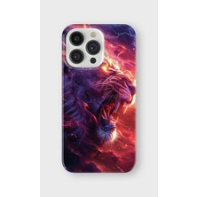 Karsu Design iPhone 15 Pro Max Uyumlu Baskılı Şeffaf Telefon Kılıfı | Koleksiyon: Majestic Lion