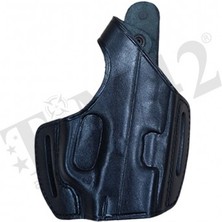 TİM42 Canik Tp9 Deri Yarım Kelebek Silah Kılıf Siyah Orjinal