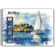 Herboy A5 Sulu Boya Defteri 300G/M2 12 Yaprak HRB-39624