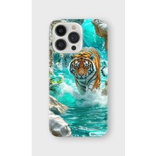 Karsu Design iPhone 14 Pro Uyumlu Baskılı Şeffaf Telefon Kılıfı | Koleksiyon: Tiger Energy