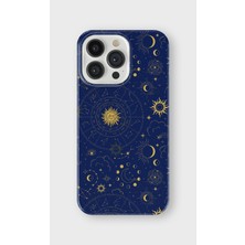 Karsu Design iPhone 13 Pro Uyumlu Baskılı Şeffaf Telefon Kılıfı | Koleksiyon: Moon Phases